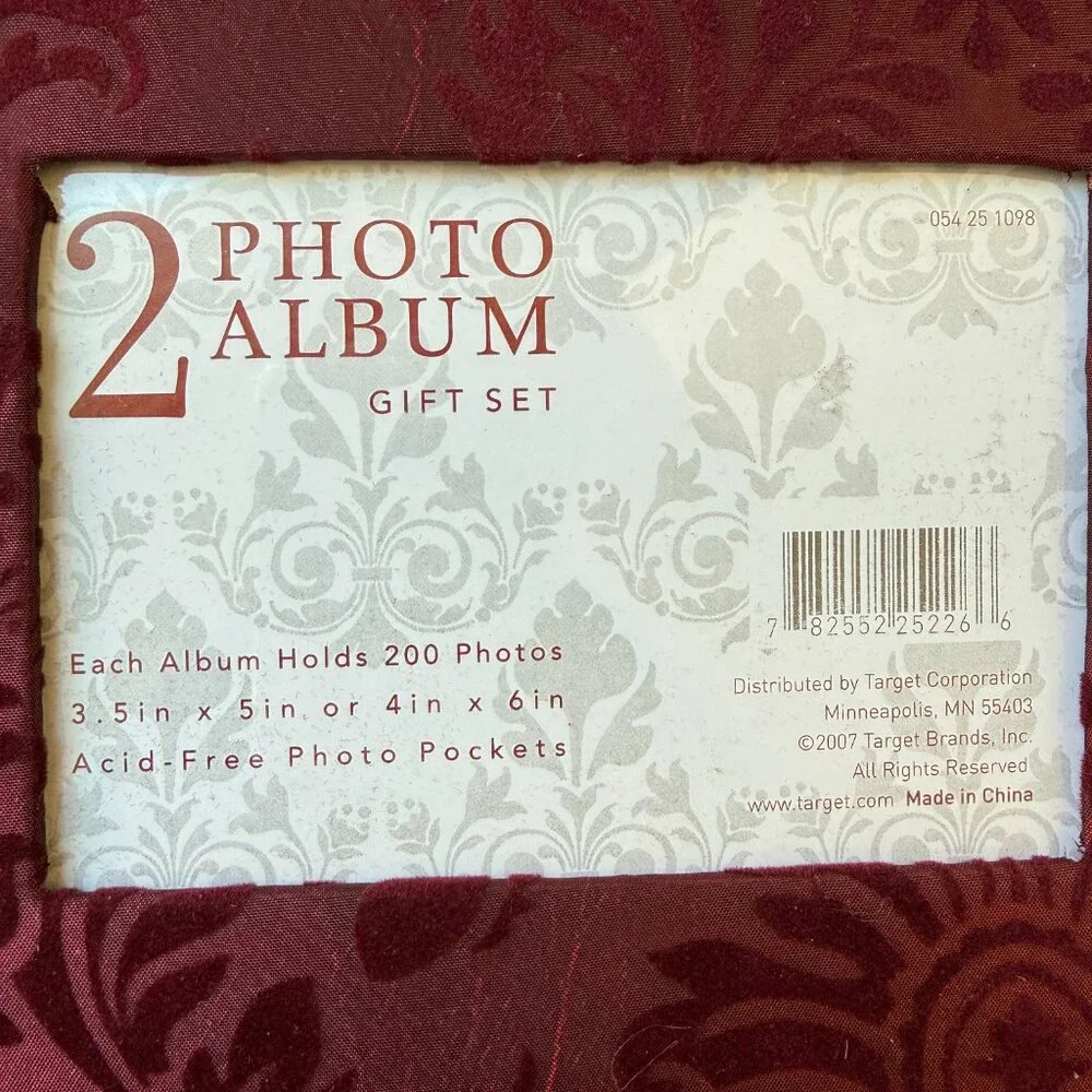 NEW Set of Two (2) Fabric Photo Albums